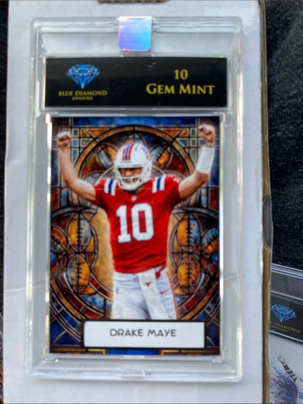 Drake Maye Football NOVELTY Card - Red Jersey